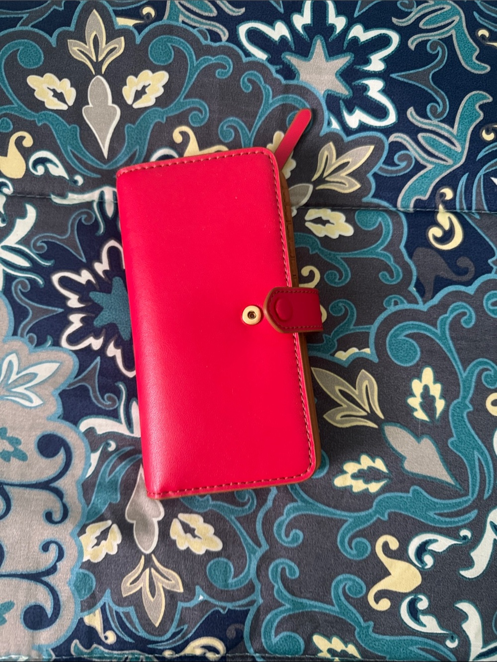 Vera Bradley Red Leather Wallet - Picture 1 of 4